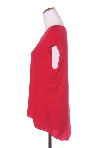 MAX - Red viscose shell top! 10-12