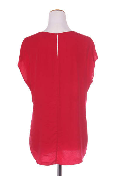 MAX - Red viscose shell top! 10-12