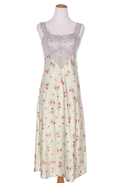 LOTUS LINGERIE - Vintage green floral slip dress! 10