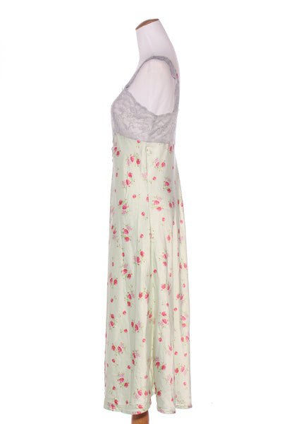 LOTUS LINGERIE - Vintage green floral slip dress! 10