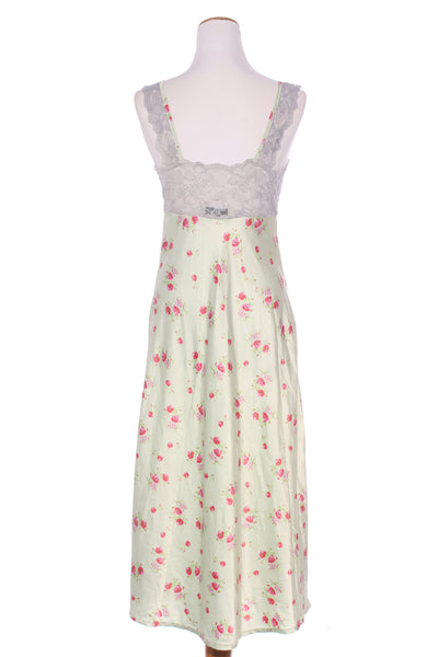 LOTUS LINGERIE - Vintage green floral slip dress! 10
