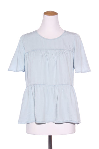 ZEST - Chambray tiered top! 12