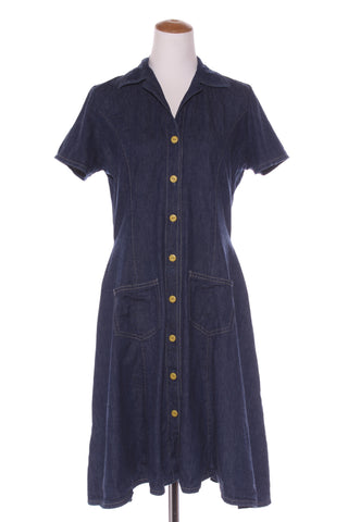 HOMEMADE? Fit & flare denim shirt dress! 12