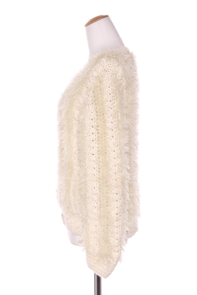 RUBY - Wool blend faux fur + cable knit jacket! 10-12