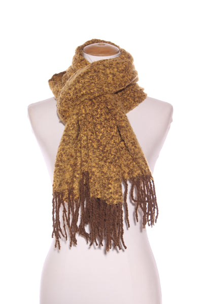 Super warm soft scarf - Mustard/brown!