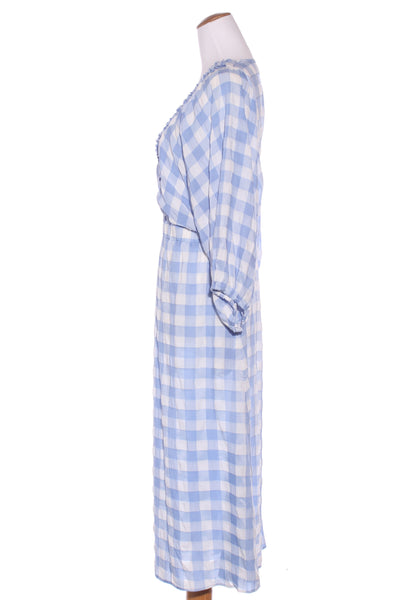NERIS (LN) Seersucker blue gingham dress! 16