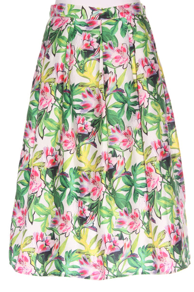 AUGUSTINE - Pleated floral midi skirt! 12