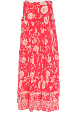 WHITE CLOSET - Tiered floral maxi skirt! 12