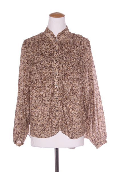 REMAIN - Pintuck detail cotton shirt - Desert flower! 10-14