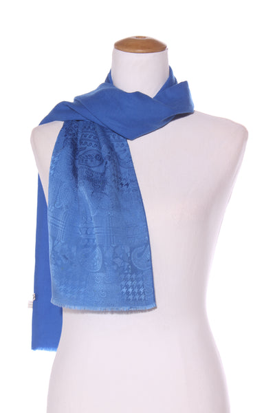 LIBERTY (ITA) Wool + silk reversible scarf!