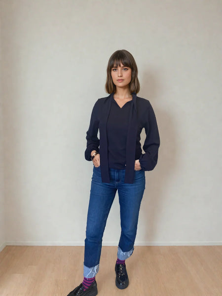 LOVE & GLORY (NZ) Uppsala merino top - Black! 12