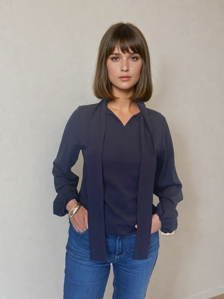 LOVE & GLORY (NZ) Uppsala merino top - Black! 12