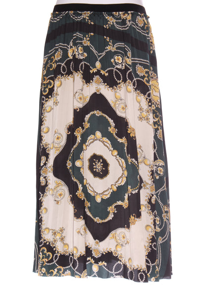 ZARA - Scarf print pleated midi skirt! 10