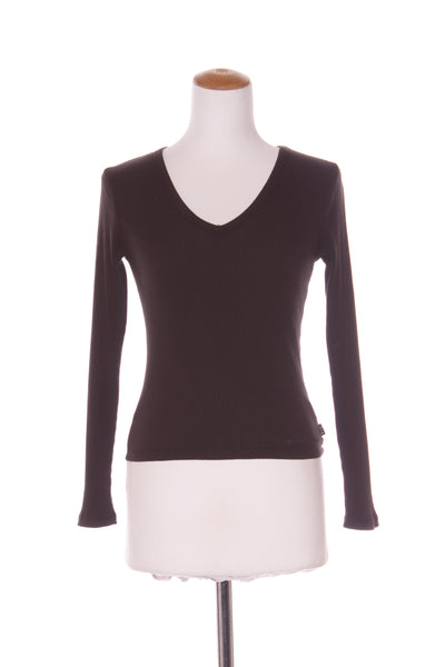 ALL ABOUT EVE - Rib knit L/S top - Washed black! 10