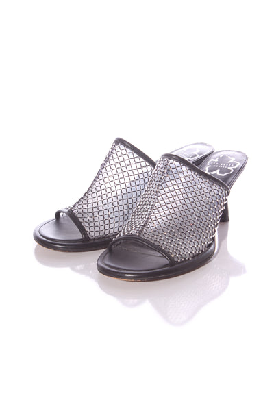 TED BAKER "Celya crystal mesh" heeled mules! 41