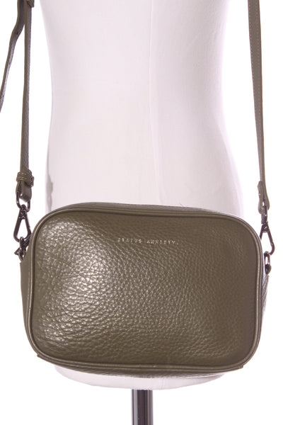 STATUS ANXIETY - Leather Plunder bag - Khaki!