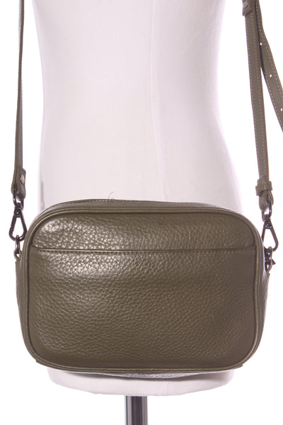 STATUS ANXIETY - Leather Plunder bag - Khaki!