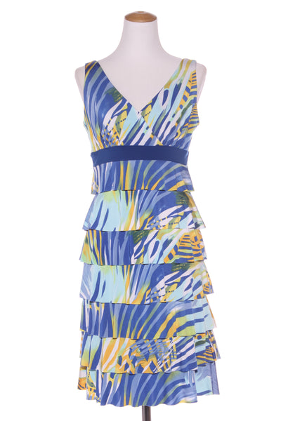 FRANK LYMAN - Tiered print dress! 10