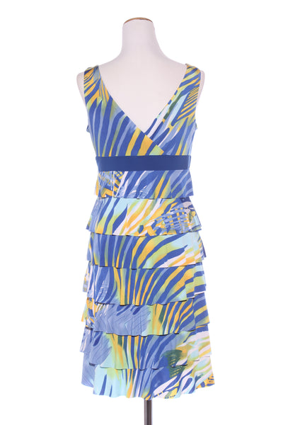 FRANK LYMAN - Tiered print dress! 10