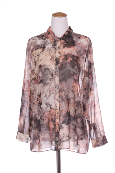 MACJAYS - Micro blossom print sheer shirt! 18