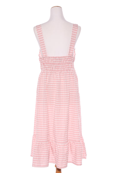 SHINE ON - Pink gingham shirred waist dress! 16