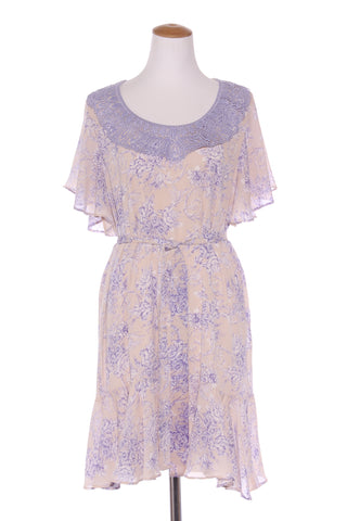 AUGUSTINE - Lavender floral lace detail dress! 14