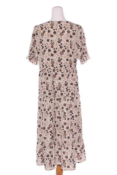 ET ALIA - Brown floral midi dress! 12