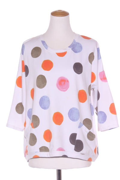 VIRTUELLE - Organic cotton spot print top! 12-14
