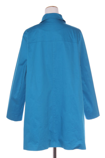 CAPTURE - Blue polka dot lined coat - Blue! 18