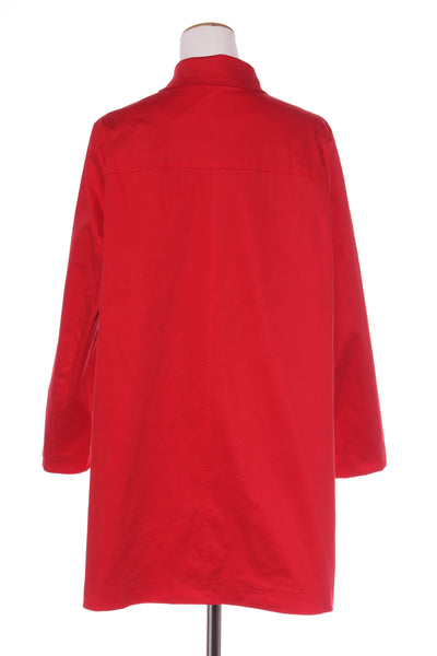 CAPTURE - Red polka dot lined coat - Red! 18