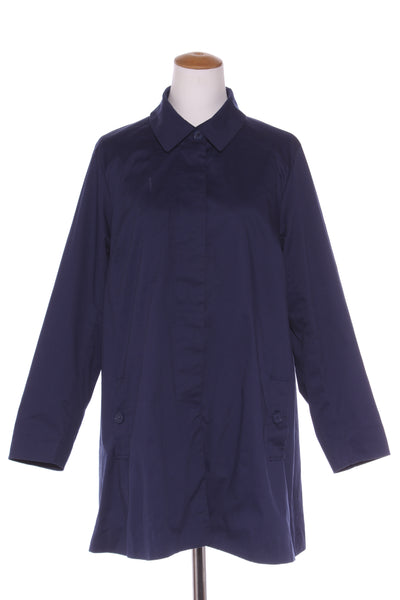 CAPTURE - Polka dot lined cotton coat - Navy! 18