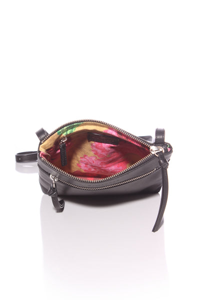 BRIARWOOD - Floral lined leather crossbody bag!