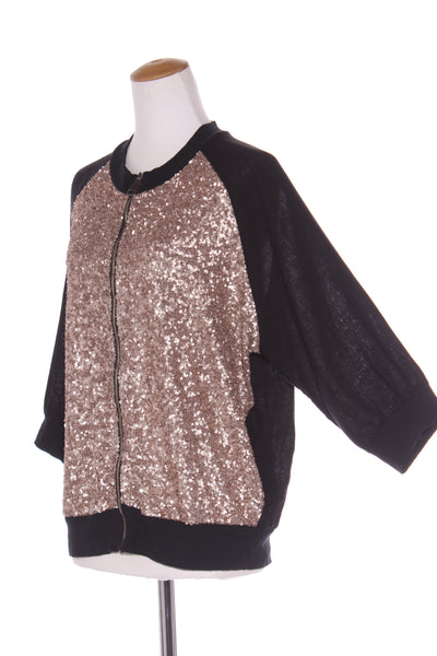 WEDNESDAY LULU (ITA) Sequin linen blend bomber! 12-14