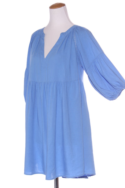 HAVEN - Linen blend dress - Cornflower blue! 8-12