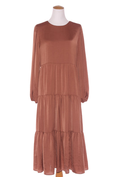 BILLIE (BN) "Sweet pea - Cinnamon" tiered midi dress! 12