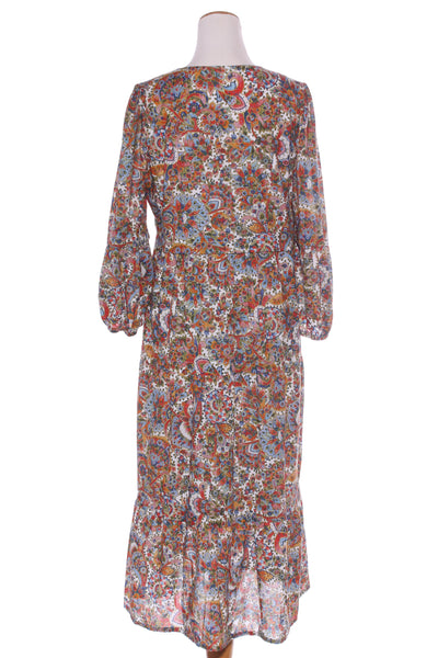 BLUE ILLUSION "Perfect paisley" cotton midi dress! 14