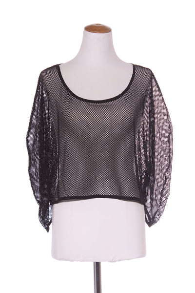 DEEANNE HOBBS - Mesh crop structured sleeve top! 16