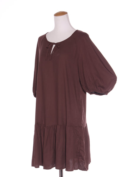 H&H (LN) Billow sleeve dress - Chocolate! 14