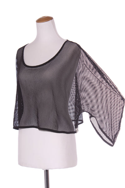 DEEANNE HOBBS - Mesh crop structured sleeve top! 16