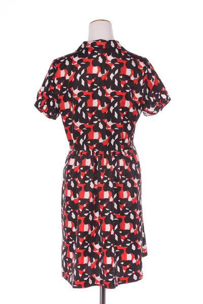 HI THERE By Karen Walker - Ruffle print dress! 12