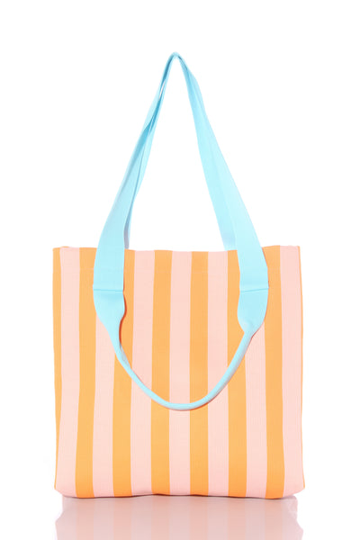 Orange stripe tote bag!