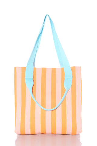 Orange stripe tote bag!