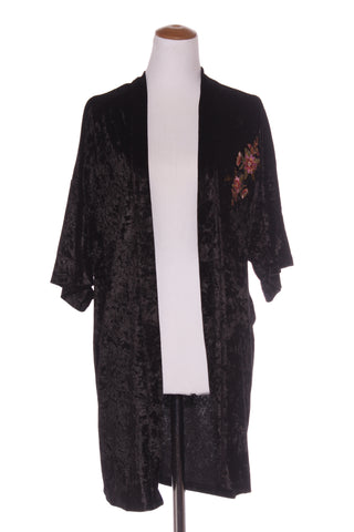GYPSY HEART - Embroidered velvet kimono cardi! 12-14