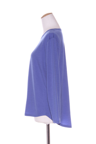 OBR (LN) NZ - X print curved hem merino top! 14