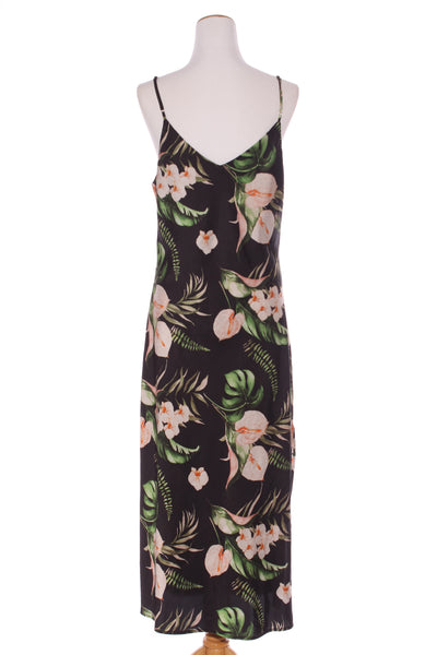 AMONG THE BRAVE - Tropical satin maxi dress! 12
