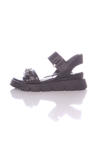 BRESLEY - Chain detail leather wedge sandals! 40
