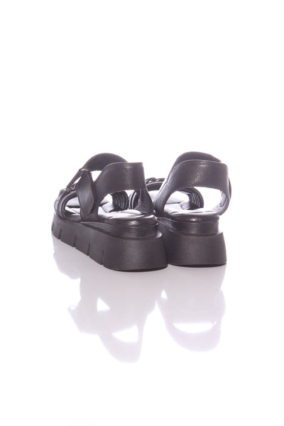 BRESLEY - Chain detail leather wedge sandals! 40