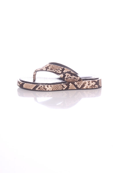 HAEL & JAX "Dignified" neutral snake sandals! 40