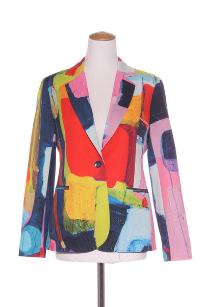 CLAIRE DESJARDINS - Abstract print blazer! 12