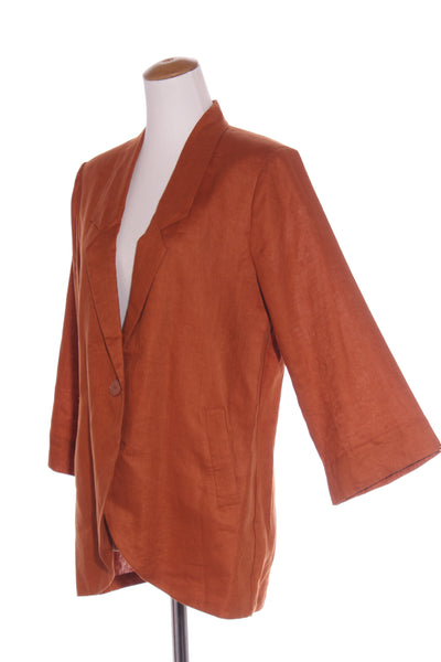 NYNE (LN) NZ "World" linen blazer - Rust! 12